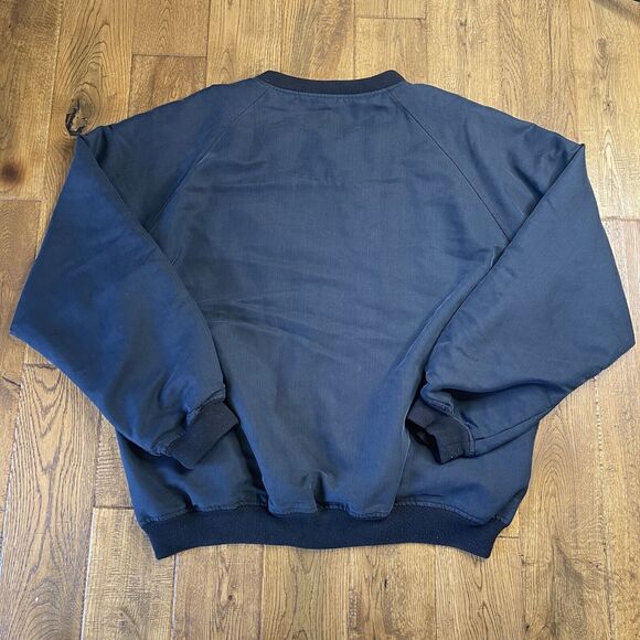 Penguin by Munsingwear Sport Pullover Jacket Windbreaker Men's Size L Navy VNeck - Picture 6 of 6